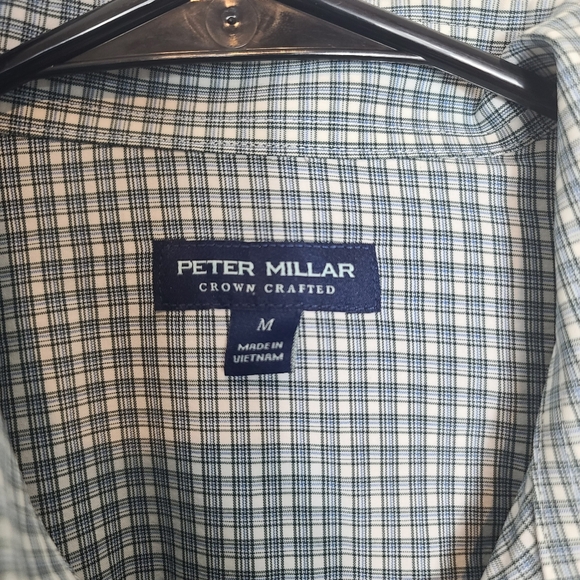 Peter Millar Men’s 2-Shirt Bundle Gingham & Check Button Downs Size M - Picture 8 of 14